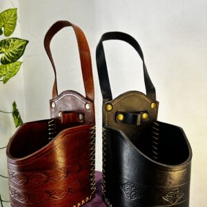 Porta mate auto cuero