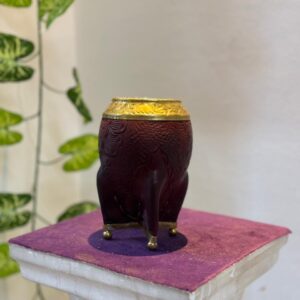 Torpedo cuero repujado bronce