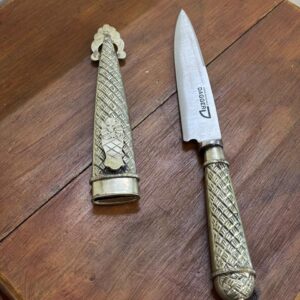 Cuchillo DAGGER cabo y vaina alpaca
