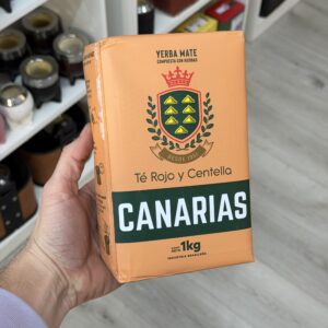 Yerba Canarias te rojo y centella