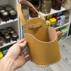 Porta mate auto cuero